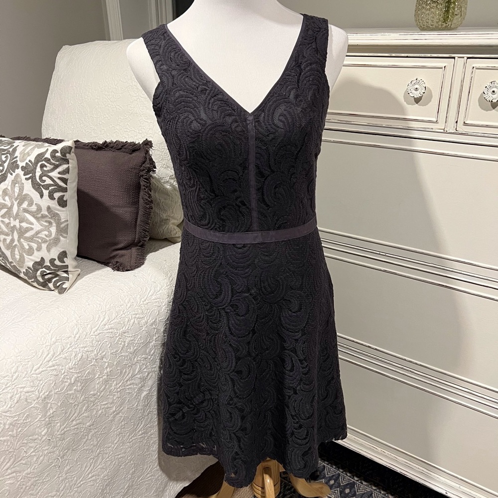 Cynthia Steffe Gray Lace Dress